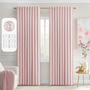 MIULEE Baby Pink Back Tab Blackout Curtains 90 Inch Long 2 Panels Set for Living Room Bedroom Privacy, Rod Pocket/Pinch Pleated Thermal Insulated Room Darkening Light Blocking Curtain, 52 x 90 Inch by TinyTreasures Baby Boutique