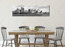 DJSYLIFE Sydney Skyline Wall Art Decor Canvas Print Black and White City Building Landscape Poster Australia Cityscape Modern Artwork Painting for Bedroom Office Home Decoration - 13.8" x 47.3" by CozyNest Decor
