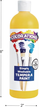 Colorations Paraben-Free Washable Tempera Paint Set, 19 Colors, Non-Toxic, Vibrant, Kids' Art Supplies by TinyTreasures Baby Boutique