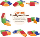 4-Piece Soft PU Leather Toddlers Climbing Toys, Foam Climbing Blocks for Toddlers, Baby Play Set Foam Climb Structures for Toddler 3+, Indoor Crawl Activity Play Gym by TinyTreasures Baby Boutique