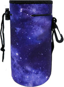 Neoprene Sleeve, Portable Insulator Bottle Cover with Drawstring for 18-20 Oz Water Bottle (Purple) by TinyTreasures Baby Boutique