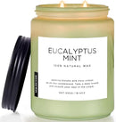 M&SENSE Eucalyptus & Mint Candles for Home Scented, 19.4oz 110 Hours Burn Soy Aromatherapy Candle Gift for Stress Relief, Meditation, Yoga, Relaxing SPA, Natural Soy Wax for Men and Women by CozyNest Decor