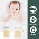 Baby Milk Powder Container - 2300ml Air Tight Formula Dispenser with Spoon and Scraper, BPA-Free, Clear, 28OZ, 1.76LB, 800g by TinyTreasures Baby Boutique