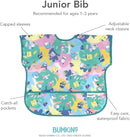 Bumkins Bibs - Toddler Bibs, Waterproof, Large for 1-3 Years, Short Sleeve by TinyTreasures Baby Boutique