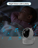 iFamily Baby Monitor - Large 5" Screen with 30Hrs Battery Life - Remote Pan-Tilt-Zoom;No WiFi, Two-Way Audio, Night Vision, Temperature, Lullabies, 960ft Long Range Baby Monitor with Camera and Audio by TinyTreasures Baby Boutique
