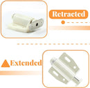 2 Pack Cabinet Magnetic Touch Latch, Push to Open Catches Magnet Push Release Latches Hardware for Kitchen Cabinet Drawer Cupboard Closet Door (White) by TinyTreasures Baby Boutique