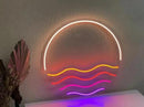 LED Decorative Lights USB Mountains Sunrise Sunset Led Neon Signs Home Decoration Wall Art Holiday Gift Brightness Adjustable 15''x15'' by CozyNest Decor