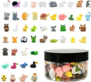Mini Resin Animals Figurines Set, 100 PCS Tiny Resin Figures for Crafts Landscape Miniature Garden Decor by GreenHaven Gardens