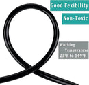 Black Vinyl Tubing 1/4” ID × 3/8” OD - 100 Feet PVC Flexible Plastic Tube Hybrid Hose, Transfer Water Air Oil for Pond Fountain Garden, Non-toxic and BPA free by GreenHaven Gardens