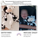 Love By Emi Baby Music Lovey Black & White Cow, Baby Sleep Soother for Crib & Cuddle Bedtime, White Noise with Heartbeat & Lullaby, Plush Sound Toy, Stuffed Animal for Newborns, Infants & Toddlers by TinyTreasures Baby Boutique
