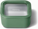 Caraway Glass Food Storage, 4.4 Cup - Ceramic Coated, Non-Toxic, Non-Stick Lunch Box With Glass Lids - Easy to Store, Dishwasher, Oven, & Microwave Safe - Sage by TinyTreasures Baby Boutique