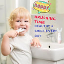 Kids Electric Toothbrush，U Shaped Toothbrush Waterproof Battery Powered 360 Automatic Sonic Toddler Toothbrushes for 8-13 Years Old for Boys Girls,with 2 Replacement Brush Heads（Pink） by TinyTreasures Baby Boutique