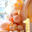 130pcs Peach Balloons Different Sizes 18" 12" 10" 5" Pastel Orange Latex Balloon Garland Arch Kit for Birthday Baby Shower Graduation Wedding Gender Reveal Anniversary Party Decorations by CozyNest Decor