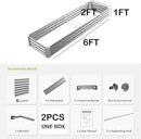6X2X1FT-2P Galvanized Raised Garden Beds Outdoor,Planter Raised Beds for Gardening, Vegetables, Flowers,Large Metal Garden Box,Deep Plant Flower pots Outdoor. by GreenHaven Gardens