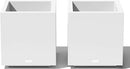 Veradek Block Series Cube Plastic Planter - Large Square Planter for Indoor or Outdoor Patio/Garden | Durable All-Weather Use with Drainage Holes | Modern Décor for Tall Plants, Trees, Flowers by GreenHaven Gardens