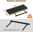 Large Floating Shelves for Wall Set of 1 Wooden Wall Shelves 30 in x 12.75 in x 2 in Room Decor Long Shelf with Invisible Wall Mount Bracket for Bedroom Kitchen Living Room Black Wood by CozyNest Decor