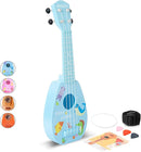 YOLOPARK 17" Kids Toy Guitar for Girls Boys, Mini Toddler Ukulele Guitar with 4 Strings Keep Tones Can Play for 3, 4, 5, 6, 7 Year Old Kids Musical Instruments Educational Toys for Beginner (Blue) by TinyTreasures Baby Boutique