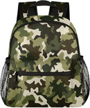 Toddler Backpack for Boys Girls - 12 Inch Green Camo Kids Backpacks Preschool Kindergarten Lightweight Waterproof Schoolbag Book Bag for School by TinyTreasures Baby Boutique