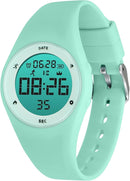 Kids Watches for Girls Boys Digital Sport Watch with Step Counter Pedometer Vibration Alarm Clock, No App Waterproof Fitness Tracker Kids Watch Boys Girls Teens Students Ages 5-16 by TinyTreasures Baby Boutique