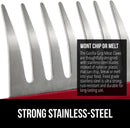 GORILLA GRIP BPA-Free Chicken Shredder Meat Claws, Sharp Stainless Steel Food Shredding Fork, Comfortable Handle, Easily Shred Pulled Pork, Taco Meats, Kitchen Smoker BBQ Tool, Dishwasher Safe, Red by GreenHaven Gardens