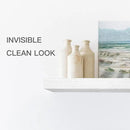 QEEIG Floating Shelves for Wall Bathroom Shelf Bedroom Kitchen Living Room Farmhouse Small Book Shelf 16 inch Set of 2, White (015-W2) by CozyNest Decor