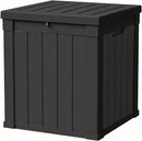 50 Gallon Storage Box, Waterproof Deck Box for Indoor & Outdoor Use, Lockable Pool Storage Bin for Package Delivery, Outdoor Bench for Patio Cushions, Garden Tools, Backyard, Black by CozyNest Decor