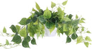 Tiita 1 Pack Fake Plants Artificial Scindapsus Aureus in Pots, Realistic Fake Greenery Potted Plants for Home Office Desk Window Sill Bathroom Bedroom Outdoor Indoor by CozyNest Decor