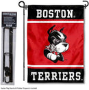 College Flags & Banners Co. Boston Terriers Garden Flag with Stand Holder by GreenHaven Gardens