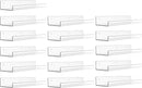 upsimples 16 Pack Acrylic Shelves for Wall Storage, 15" Floating Bookshelves for Kids, Display Shelf Organizer for Bathroom, Bedroom, Living Room, Kitchen, Room Decor, Clear by CozyNest Decor