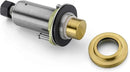SinkTop Air Switch Kit with Brass Gold Long Button (Full Brass) for Garbage Disposal by CozyNest Decor