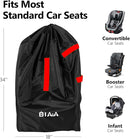elaia Car Seat Travel Bag for Airplane, Waterproof Wearable with Straps, Large Capacity Padded Car Seat Check Bag, Perfect for Air Travel, Family Vacations, and Parents with Infants by TinyTreasures Baby Boutique