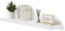 Single Floating Shelves 48 Inches, 48 x 10 inch Deep x 1.8 in Thick, Long Wall Shelves Heavy Duty 80 lbs for Bedroom, Living Room, Kitchen, Office, Modern Shelf Book Home Decor, White by CozyNest Decor