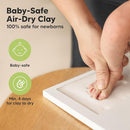 Baby Hand and Footprint Kit - Clay Handprint Keepsake Frame, Newborn Nursery Picture Frame, Personalized New Mom Gifts for Baby Shower & Registry (Ash Wood) by TinyTreasures Baby Boutique