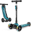 Besrey Kick Scooter for Kids Ages 3-10, 3-Wheel Folding Scooter with Adjustable Height, LED Light Wheels, Extra Wide Deck for Outdoor Activities by TinyTreasures Baby Boutique