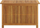vidaXL Wooden Deck Box - Outdoor Teak Storage Chest, Ideal for Patio Furniture Cushions, Pool Accessories, Garden Tools - Water-Resistant Bag Inside - 35.4''x19.7''x22.8'', Solid Acacia Wood by GreenHaven Gardens