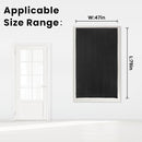 Adhesive Blackout Curtains- Self Stick Shades Window Blinds Curtains No Rod Needed Easy to Hang Curtains, Use for Bedroom, Living Room, Dining Room, Kitchen, Home Office, 47"W X 79"L, Black, 1 Panel by TinyTreasures Baby Boutique