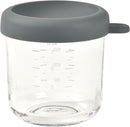 BEABA 8 oz Glass Baby Food Jars with Soft Silicone Air Tight Lids, Glass Storage Containers with Lids, Microwave and Freezer Safe Containers, Mineral by TinyTreasures Baby Boutique