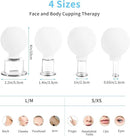 Meifuly Facial Cupping Set, 4 PCS Silicone Vacuum Suction Face Massage Cups, Skin Tightening Kit for Eyes, Face and Body (White) by CozyNest Decor