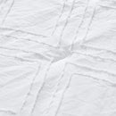 Tufted Ruffle Crib Bedding Set 3 Pieces Baby Boho Quilted Comforter with Fitted Sheet and Bed Skirt - Cute Ruffled Shabby Chic Baby Bedding Soft Blanket Design White by TinyTreasures Baby Boutique