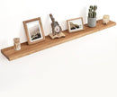 Floating Shelves for Wall Decor, 8" Deep Rustic Solid Elm Wood Floating Shelves Wall Mounted, Wall Shelves with Invisible Bracket for Living Room Bathroom Bedroom Kitchen, 55 Inch Set of 1, Natural by CozyNest Decor