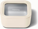 Caraway Glass 4.4 Cup Food Container - Ceramic Coated for Nonstick Storage with Glass Lids - Dishwasher, Oven & Microwave Safe by TinyTreasures Baby Boutique