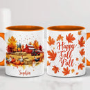 Personalized Fall Farm Coffee Mugs - Farm Lover Mugs Gift for Women Men - Fall Autumn Decor Gifts For Home Farmhouse Thanksgiving - Happy Fall Y'all Mug - 11oz Printed Ceramic Mug by CozyNest Decor