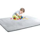BALAPET Thick Memory Foam 71x59 Play Mat for Playpen, Super Soft Velvet Portable Baby Playpen Mat for Kids Toddler Crawling and Play, Non-Slip Bottom Playmat, Grey by TinyTreasures Baby Boutique