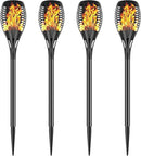 Solar Torch Lights with Flickering Flame, Fire Effect Garden Light, Auto On/Off Dust to Dawn, Outdoor Waterproof Landscape Decoration, Solar Powered Security Torch Light for Patio, 4 Pack by GreenHaven Gardens