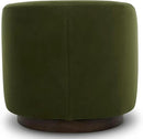 CHITA Swivel Accent Chair, FSC Certified Upholstered Velvet Barrel Chair for Living Room Set of 2, Fully Assembled, Forest Green by CozyNest Decor
