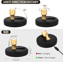 Rechargeable Spotlight, Battery Powered Picture Lights with Remote, Dimmable Plant Spot Light Indoor, Cordless Accent Lighting, LED Uplight for Tree Dartboard Decor Painting Artwork Photo by CozyNest Decor