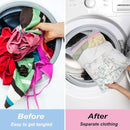 Vivifying Mesh Laundry Bags, 4pcs Durable Coarse Mesh Wash Bags with Zipper for Washing Machine, Delicates, Lingerie, Socks, Shoes and Stuffed Animals by TinyTreasures Baby Boutique