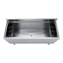 AmGood 18.5 in. x 48 in. Underbar Ice Bin with Sliding Lid | NSF | Stainless Steel Ice Chest with Sliding Lid by CozyNest Decor