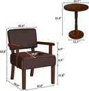 Accent Chair, PU Leather Living Room Chairs Oversize with Soft Seat and Armrests for Living Room Dinning Room Bedroom Reading Room Waiting Room by CozyNest Decor