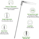 LORDEM Grow Light, Full Spectrum LED Plant Light for Indoor Plants, Height Adjustable Growing Lamp with Auto On/Off Timer 4/8/12H, 4 Dimmable Brightness, Ideal for Small Plants, 2 Packs by GreenHaven Gardens
